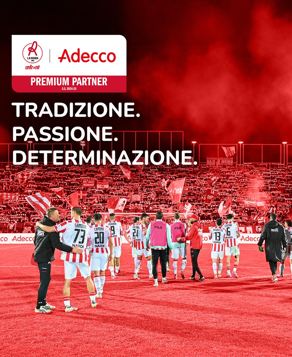 AdeccoItalia (@adeccoitalia) on Twitter photo Siamo orgogliosi di essere Premium Partner di <a href="/LRVicenza/">L.R. Vicenza</a>, una realtà calcistica che porta con sé oltre un secolo di storia e passione. Questa partnership nasce per supportare insieme la crescita e il futuro, promuovendo valori come il lavoro di squadra e la determinazione. Siamo orgogliosi di essere Premium Partner di <a href="/LRVicenza/">L.R. Vicenza</a>, una realtà calcistica che porta con sé oltre un secolo di storia e passione. Questa partnership nasce per supportare insieme la crescita e il futuro, promuovendo valori come il lavoro di squadra e la determinazione.
