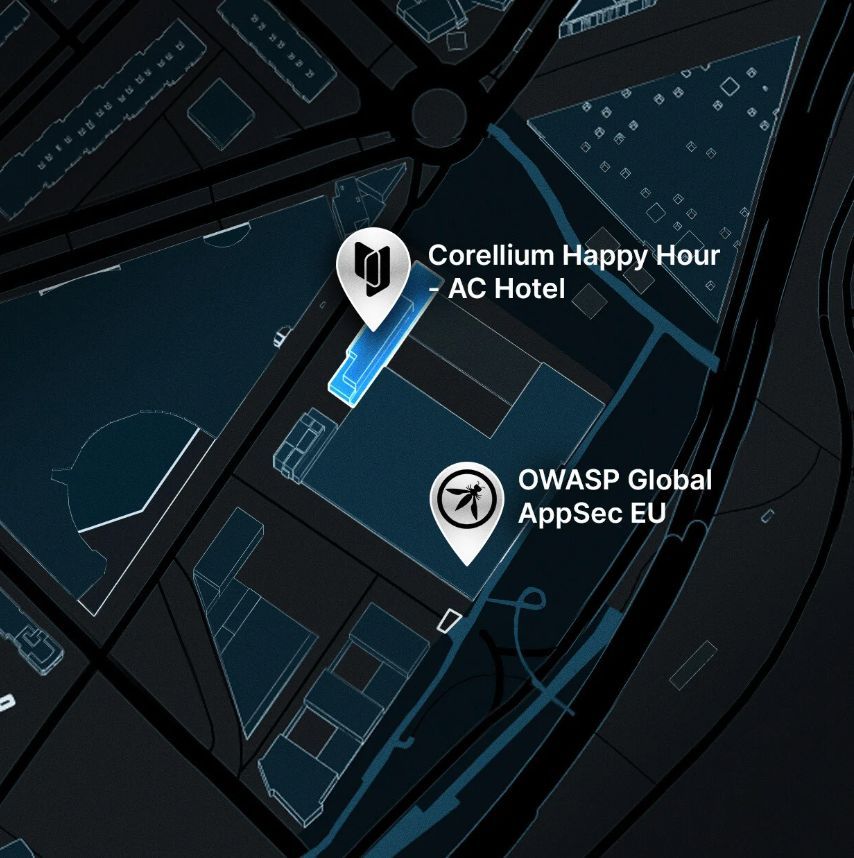 Heading to #OWASP Global AppSec EU? So are we!
Stop by the Corellium booth to see how we’re securing mobile apps faster 💥

🍸 Then join us for Happy Hour — May 29, 6:30 PM at the AC Hotel.
Drinks + apps on us!
🎟️ Save your spot

buff.ly/2pyheTZ

#MobileSecurity