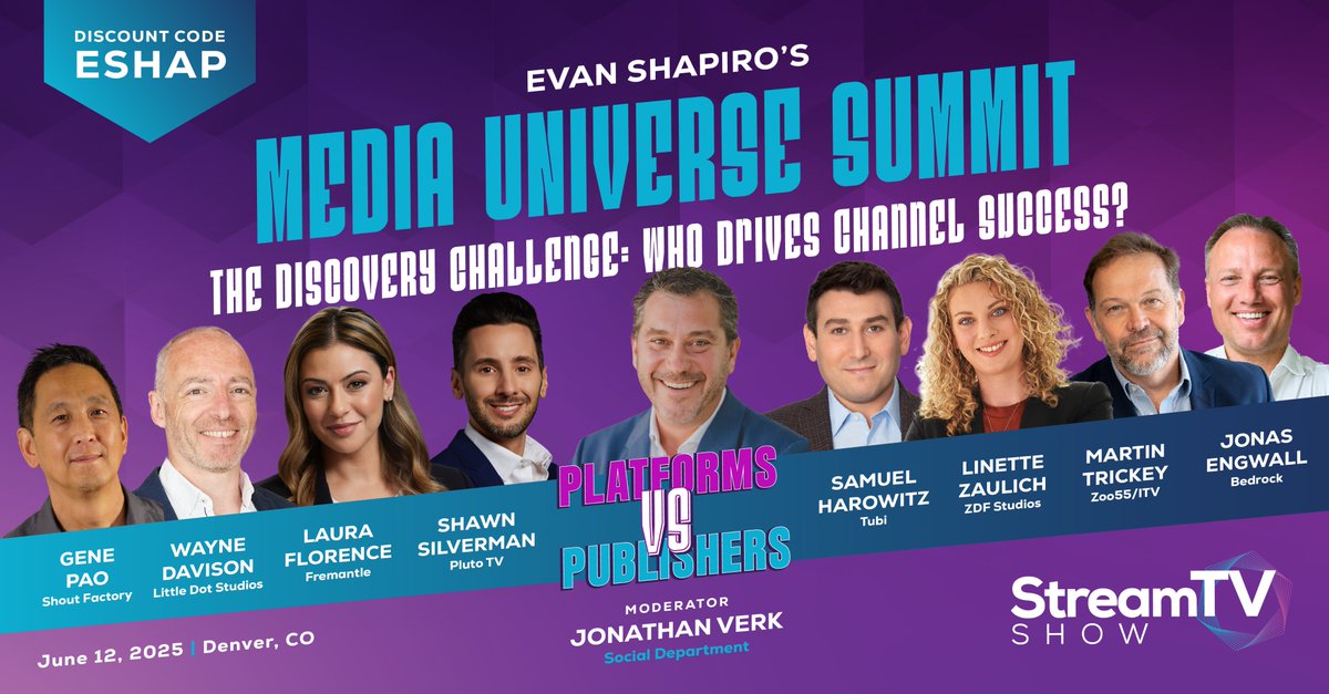 Bedrock Streaming (@bedrock_stream) on Twitter photo Excited to share that our CEO Jonas Engwall will join the Media Universe Summit hosted by <a href="/eshap/">(((Evan Shapiro)))</a> on June 12 (4–4:40 PM)!
He’ll join a high-level debate on:
“The Discovery Challenge: Who Drives Channel Success?”
Big ideas, bold voices, can’t miss it. Excited to share that our CEO Jonas Engwall will join the Media Universe Summit hosted by <a href="/eshap/">(((Evan Shapiro)))</a> on June 12 (4–4:40 PM)!
He’ll join a high-level debate on:
“The Discovery Challenge: Who Drives Channel Success?”
Big ideas, bold voices, can’t miss it.
