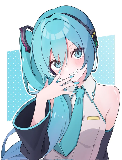 #これを見た人は無言で去年の5月の画像を貼るジト目ミクさん 