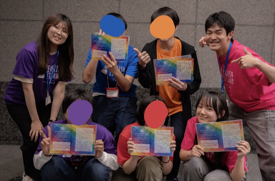 「仲間とやるモノづくり」をいつもよりできた気がします。とってもよかったです、Englishキャンプ！

I’m so glad I got to have this experience. It’s made me feel more ready to do things on a global level.
I love u guys~~~:)))