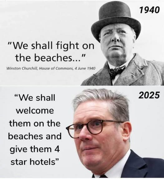 Starmer and his government are traitors to the UK i imagine all of our ancestors that fought for this country would be turning in their graves at what he's doing