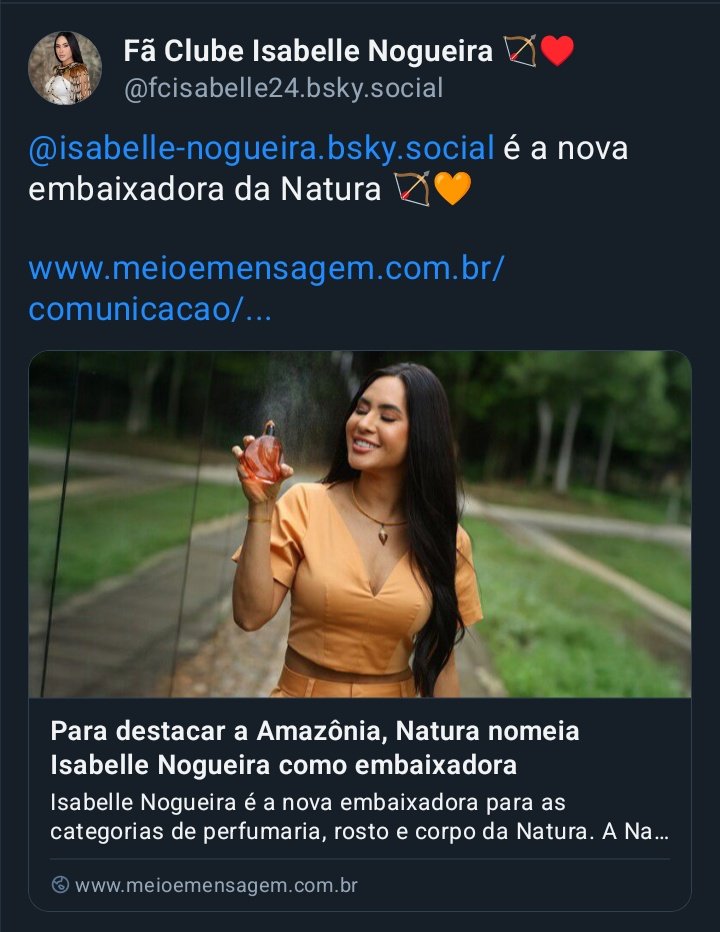 OAriielson's tweet photo. Isabelle nova embaixadora Natura, a nova parceira do festival de Parintins ....a mulher não para! https://t.co/y09nHGhvEf