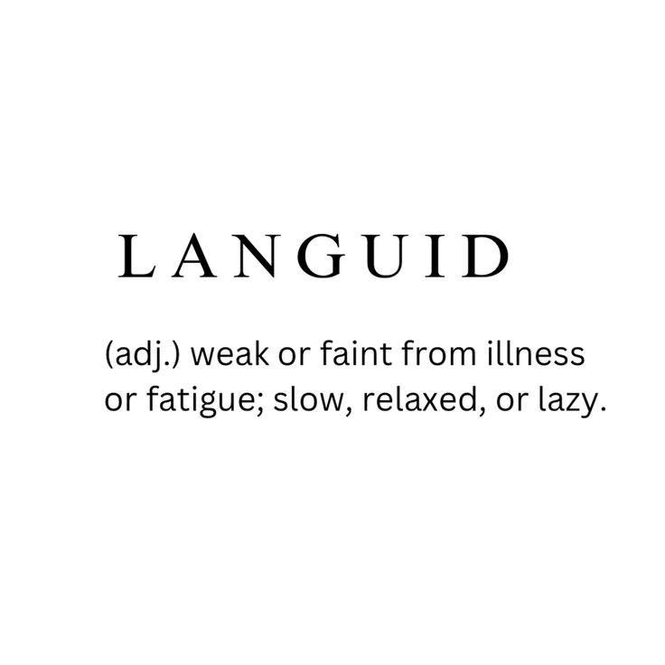 L A N G U I D