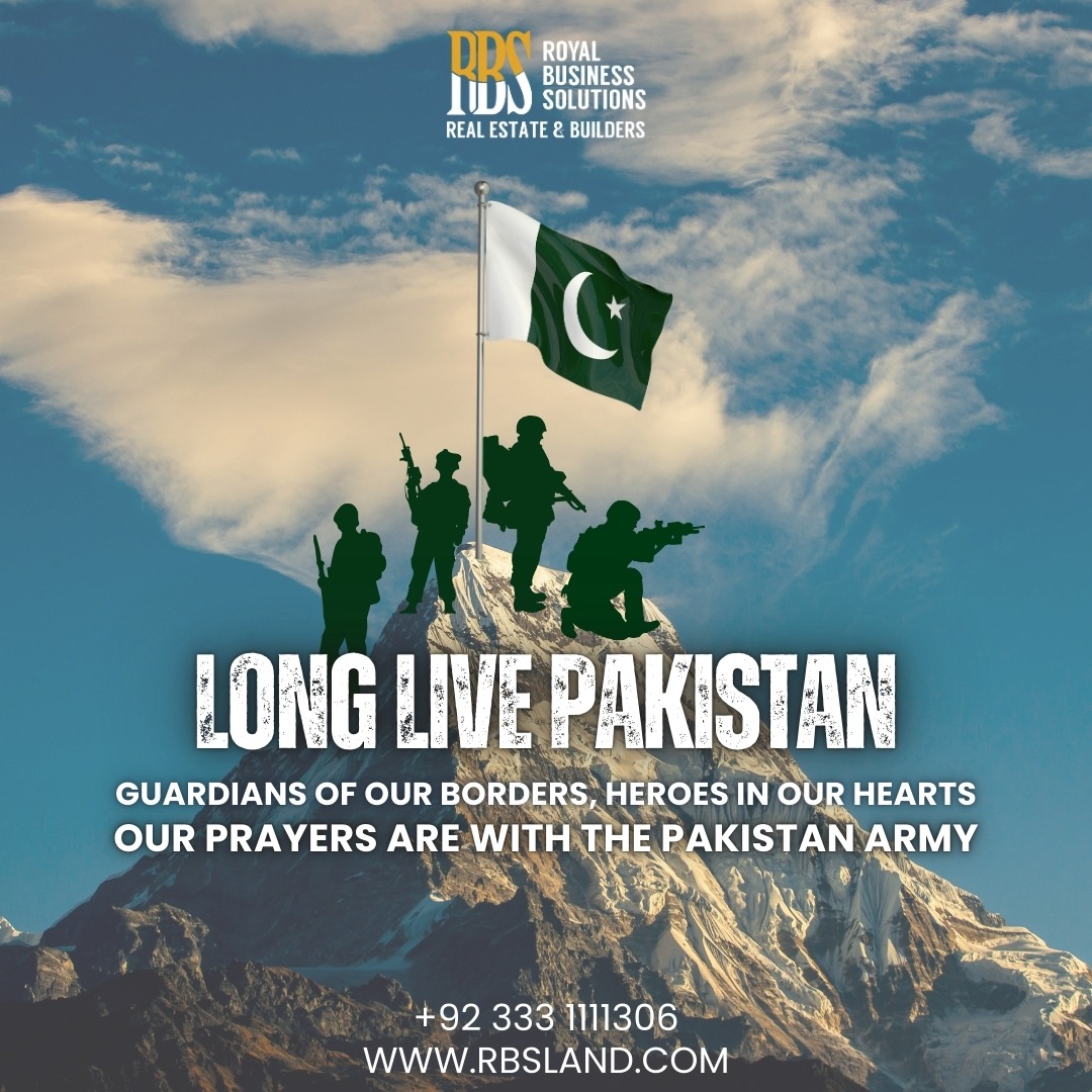 LONG LIVE PAKISTAN
Guardians of Our Borders, Heroes in Our Hearts
Our prayers, respect, and gratitude are always with you.
#LongLivePakistan #PakistanArmy #RBSPakistan #GuardiansOfTheNation #PrideOfPakistan #RealEstatePakistan #RBSRealEstate