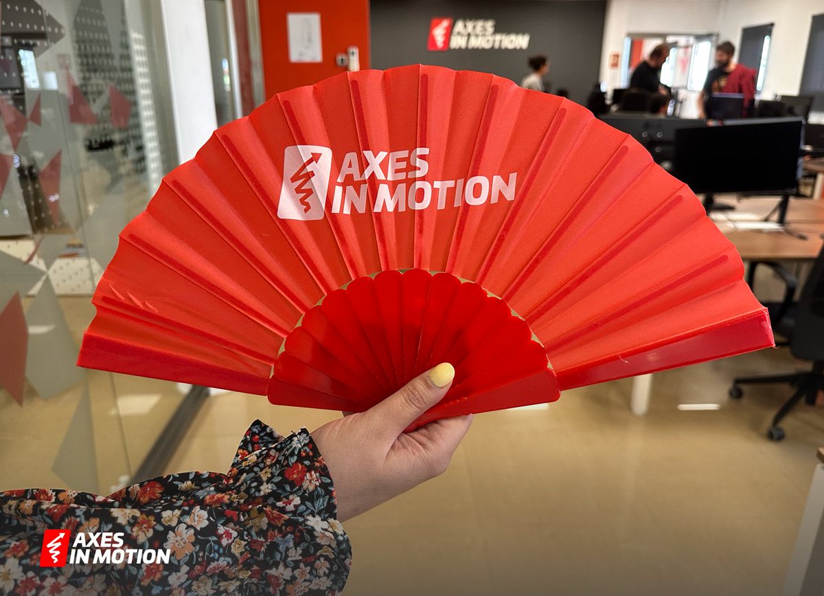 Feria is still going strong here in Seville... and we almost forgot to show you one of the most essential Feria must-haves — the fan! 🪭

Of course, at #AxesInMotion, we have our own custom version to keep things cool (literally and figuratively😎)