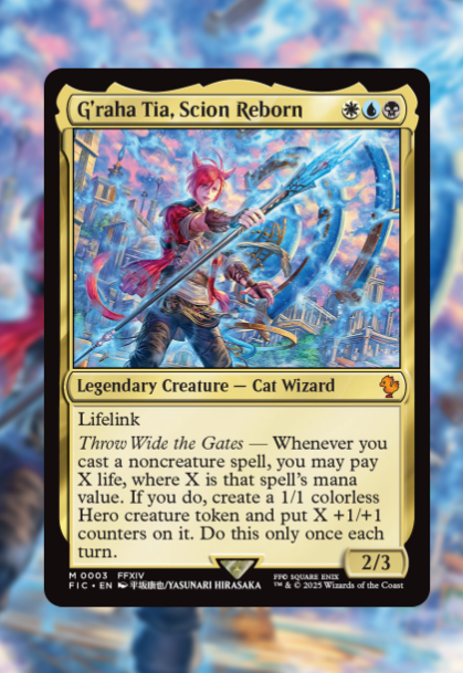 Two legendary heroes. Two treatments. MTGFinal Fantasy regular and  borderless character versions for Yuna, Grand Summoner and G'raha Tia,  Scion Reborn! #MTGxFinalFantasy