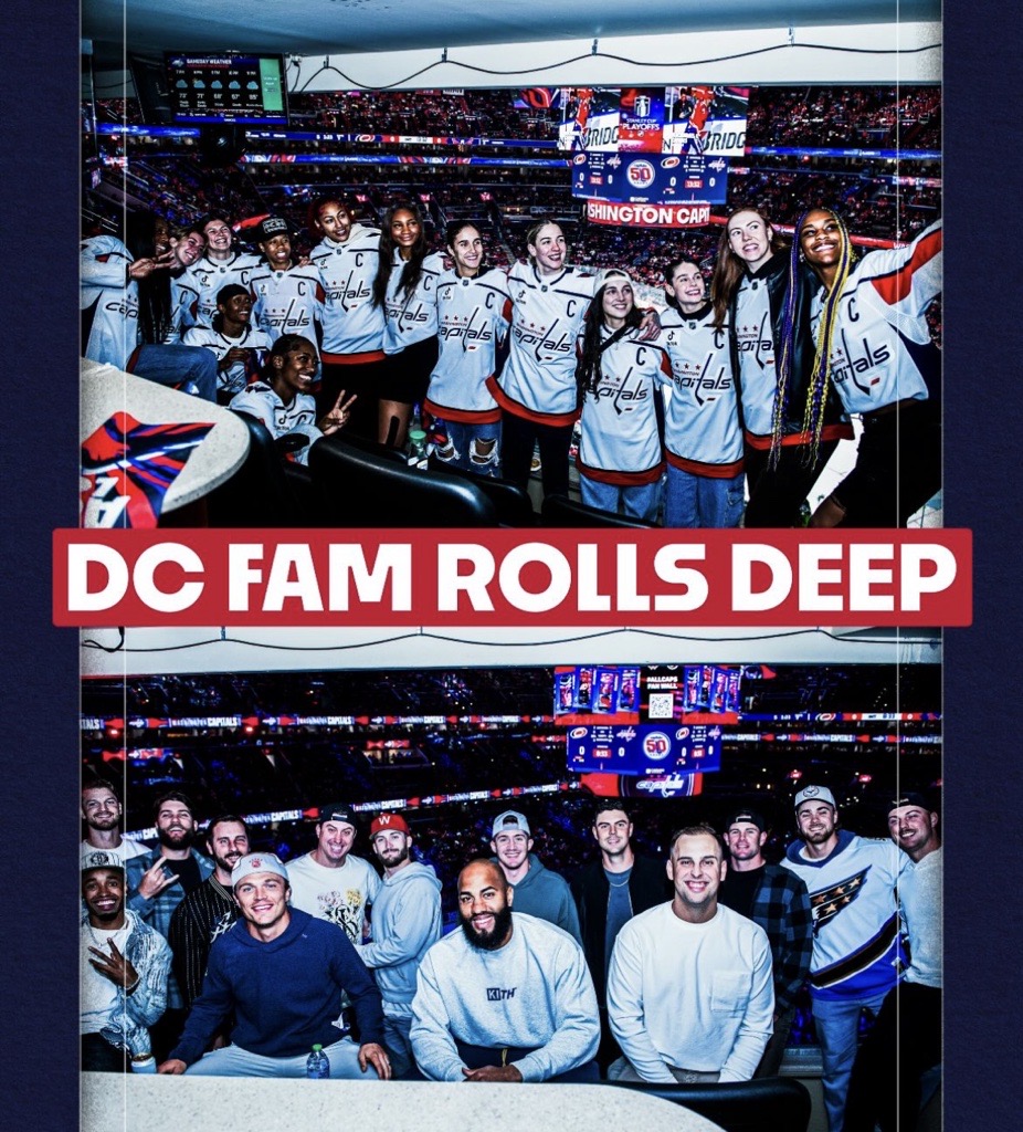 Zach Leonsis (@zacharyleonsis) on Twitter photo The crossover we didn’t know we needed at <a href="/CapitalOneArena/">Capital One Arena</a> 💯🤝 The <a href="/Nationals/">Washington Nationals</a> and <a href="/WashMystics/">Washington Mystics</a> pulled up to support the <a href="/Capitals/">Washington Capitals</a> last night, and the energy was unbeatable.
It’s always great to see our D.C. teams showing up for each other. One city, one community, all in, The crossover we didn’t know we needed at <a href="/CapitalOneArena/">Capital One Arena</a> 💯🤝 The <a href="/Nationals/">Washington Nationals</a> and <a href="/WashMystics/">Washington Mystics</a> pulled up to support the <a href="/Capitals/">Washington Capitals</a> last night, and the energy was unbeatable.
It’s always great to see our D.C. teams showing up for each other. One city, one community, all in,