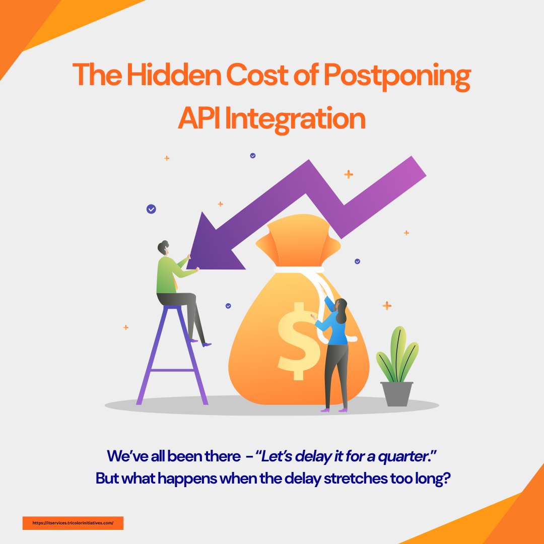TriColorInitia's tweet image. Every quarter you delay API integration costs more than you think. One logistics firm lost $1.2M waiting. Don’t let outdated systems slow you down. Go API-first with Tricolor Initiatives - faster workflows, smarter systems, real ROI.
itservices.tricolorinitiatives.com/api-integratio…
#APIStrategy