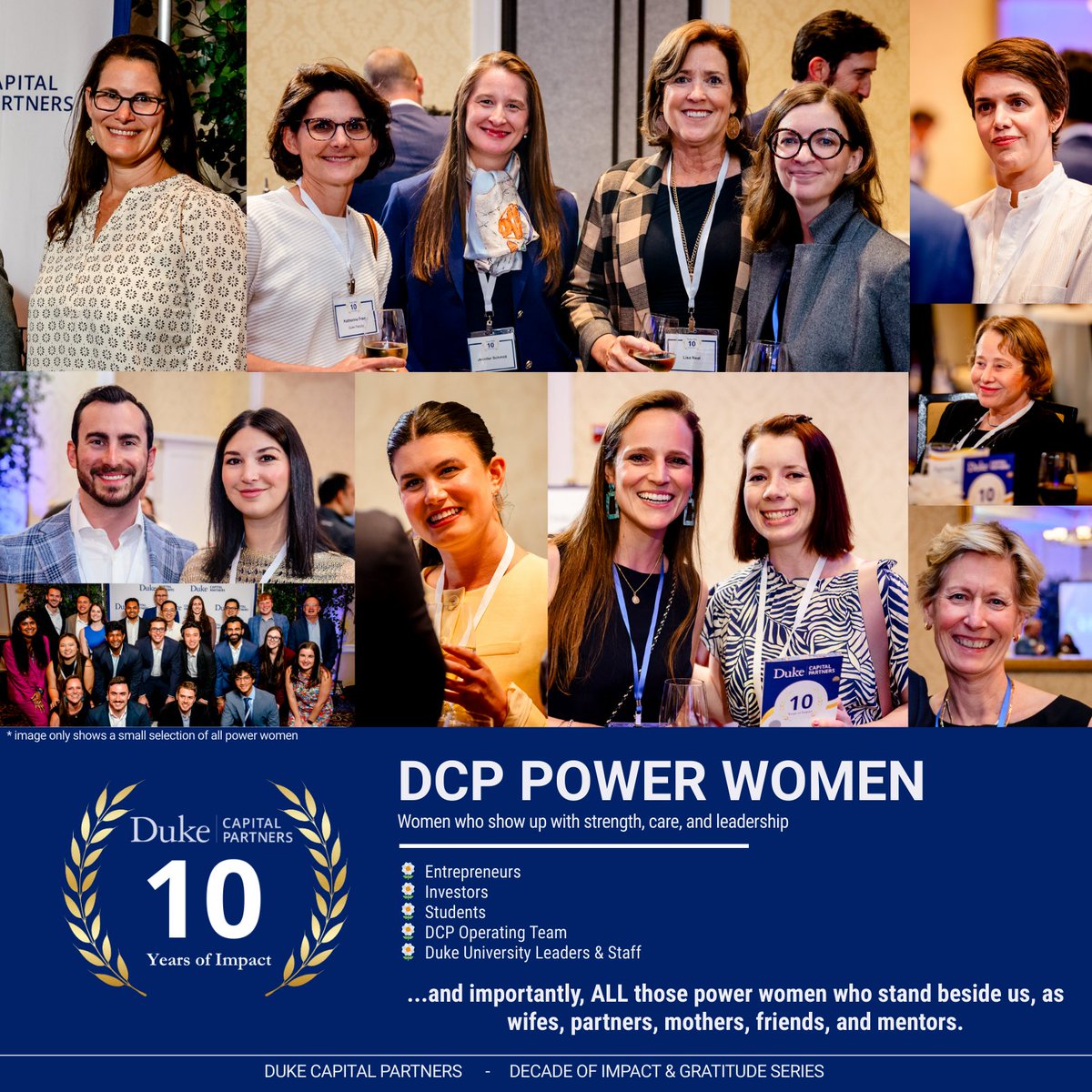 🌸 🌸 This Mother’s Day, we honor the POWER WOMEN of DCP—past decade &amp; present: Entrepreneurs, investors, teammates, mentors, students, AND those who lift us up every day. To the women who lead, nurture, mentor, build, &amp; inspire us —thank you 💙💐 #DCP10 #MothersDay #WomenWhoLead