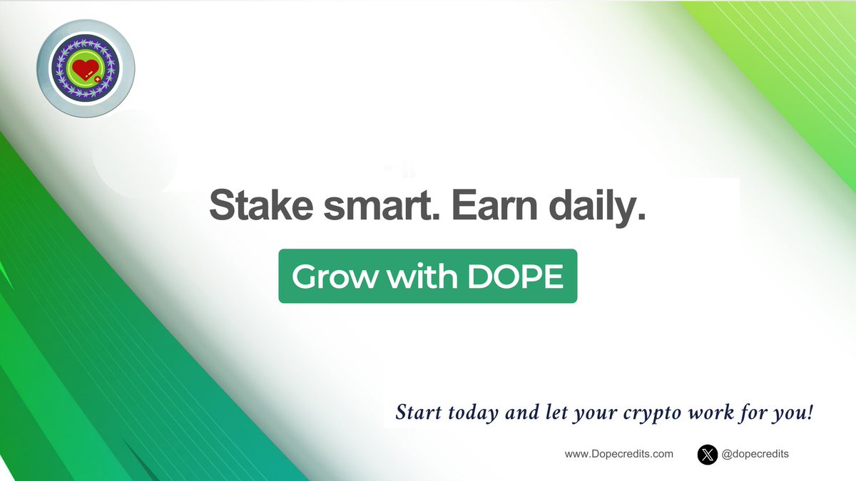 How much can you earn with DOPE staking?🪙

With just 0.1% daily rewards, the numbers add up fast. Let’s break it down:

🔹 Stake 10,000 DOPE → Earn 3,650 DOPE/year
🔹 Stake 50,000 DOPE → Earn 18,250 DOPE/year
🔹 Stake 100,000 DOPE → Earn 36,500 DOPE/year

Now, imagine $DOPE