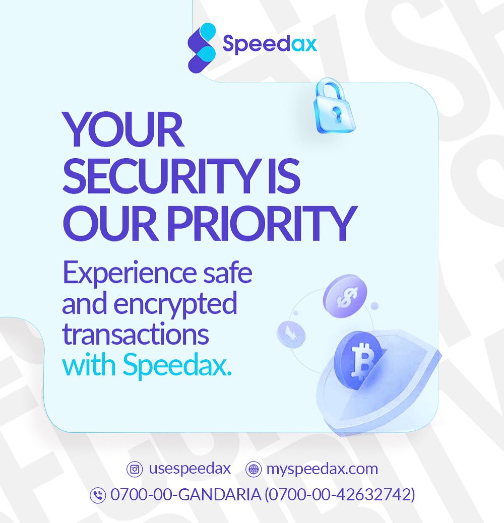 usespeedax's tweet image. Your financial data deserves the best protection. Speedax ensures top-level security for every transaction.

#SecureFintech #EncryptedTransactions #SpeedaxSecure #CyberSecurity #FintechTrust #SafeWithSpeedax