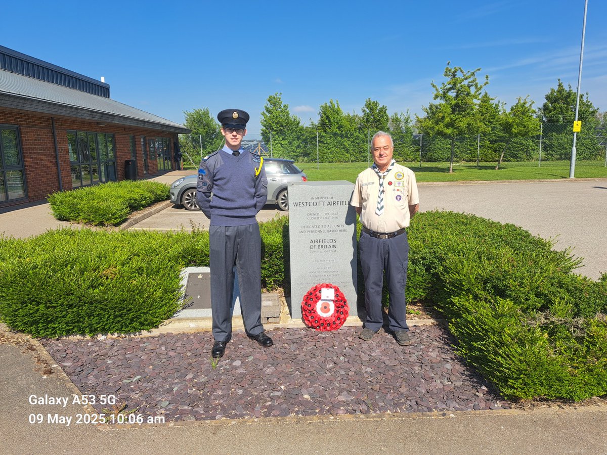 This morning members of the  Westcott community including Total Carbide gathered for a moving VE Day 80th anniversary service at the war memorial, honoring the sacrifice and resilience that shaped our future. #VEDay80 #Remembrance"