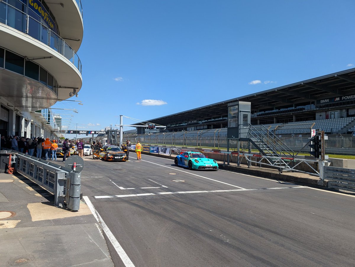 Hanging out at the Nürburgring pit lane.