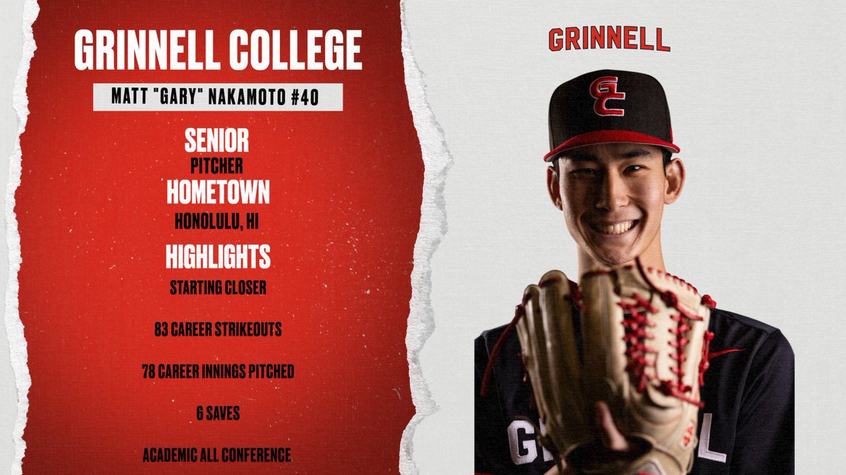 Our last Senior Friday features our guy Matt “Gary” Nakamoto. We may call him “The Gare Bear” but he is anything but nice and fluffy in the 9th inning. Matt has been lights out in our closer role this year and he looks to continue his success into playoffs!

#GCPride #PioneerUp