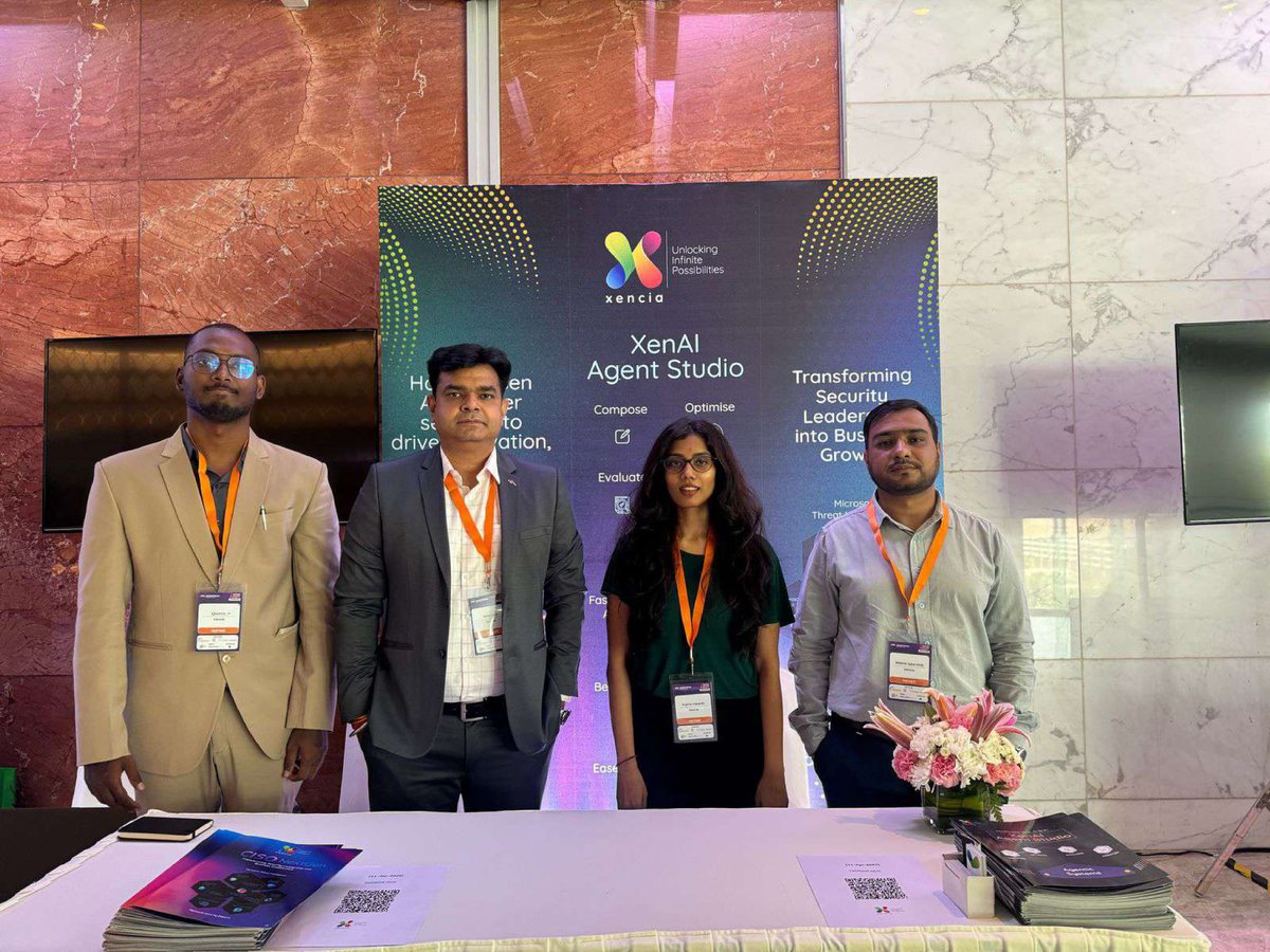 XenciaTech's tweet image. #EmergeTech 2025, Mumbai was a center of #innovation and collaboration! 

From insightful sessions to exciting panel discussions on #AI, Cloud, #Cybersecurity, DPDP, and Digital Transformation, industry leaders gathered to spark innovation and build connections.