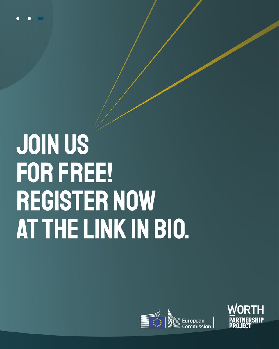 The #WORTH Virtual Exhibition is about to open its doors! ⏳
Join us for the Opening Session Tuesday 13 May. Discover the full agenda: t.ly/jOk2o