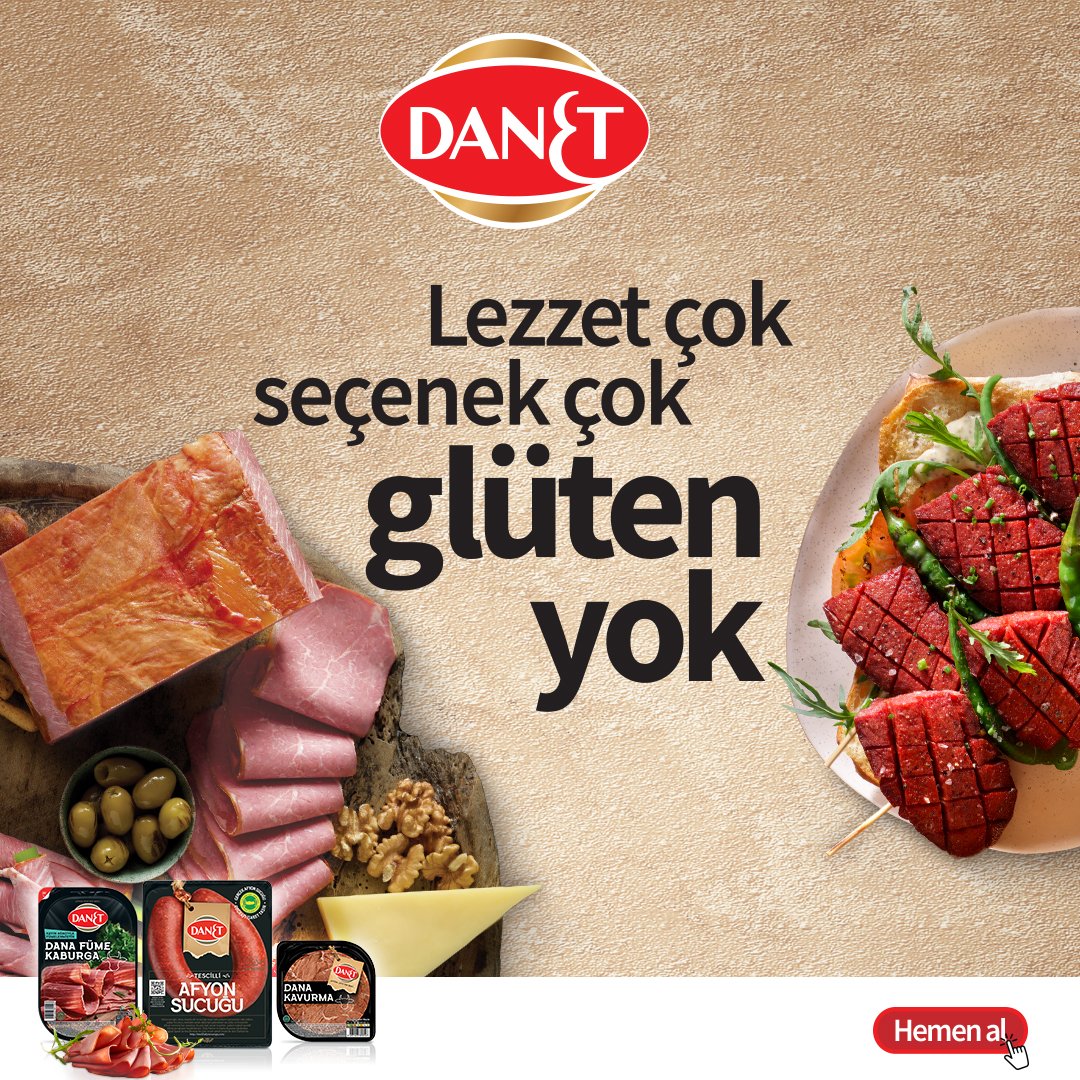 9 Mayıs Dünya Çölyak Günü’nde Çölyak Farkındalığını Sofraya Taşıyoruz!
DANET olarak, glütensiz ürün serimizle çölyakla yaşayan bireylerin hayatını kolaylaştırmak için çalışıyoruz.
Güvenle, keyifle, afiyetle.

#ÇölyakFarkındalığı #Çölyak #Glüten #DünyaÇölyakGünü #GlütensizSucuk