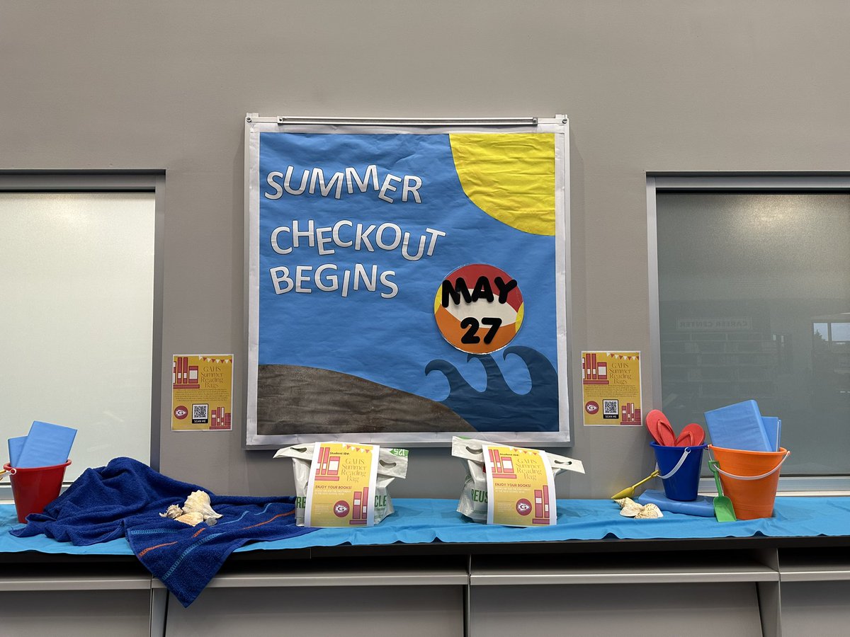 Check out our latest display highlighting our summer reading bags. Students have the option to reserve a preselected bag or choose their own books to take home for the summer. This is a great way to extend learning and build reading stamina throughout the summer.