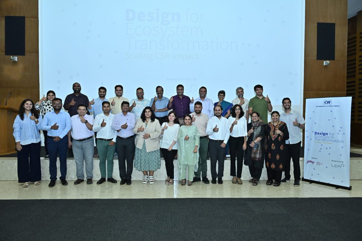 Confederation of Indian Industry, in collaboration with LEAP, successfully wrapped up a dynamic 3-day Capacity Building Program on 'Design for Eco-System Transformation', in Mumbai which was hosted by Godrej Enterprises Group.