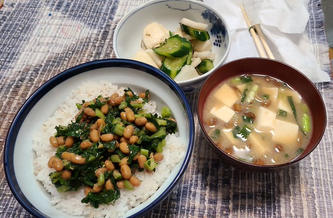 肉の後だからさっぱり済まそう 