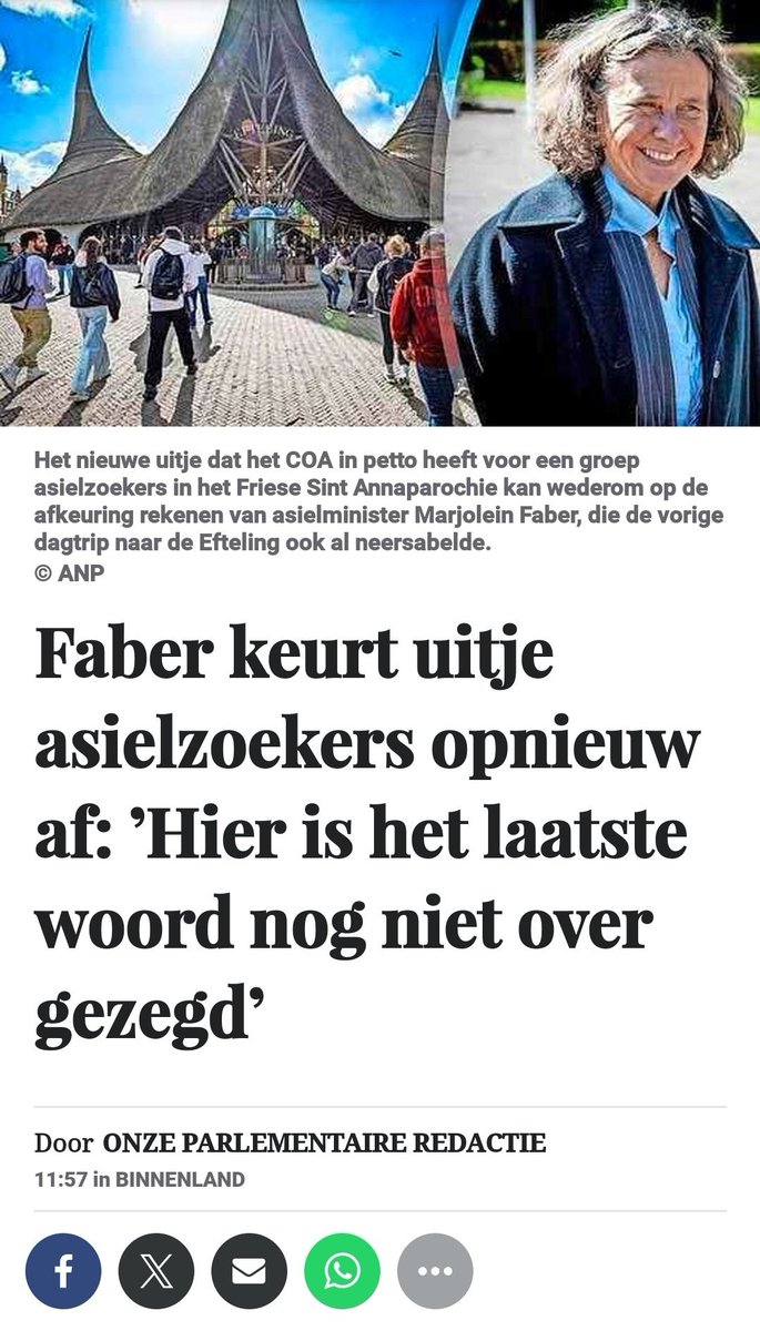 Ik zie mogelijkheden, met deze asielzoekers naar vernietigingskamp Auschwitz bijvoorbeeld? Voor een stuk educatie en cultureel historisch besef? Of zeg ik nu hele gekke dingen <a href="/MinisterAenM/">Marjolein Faber</a>?