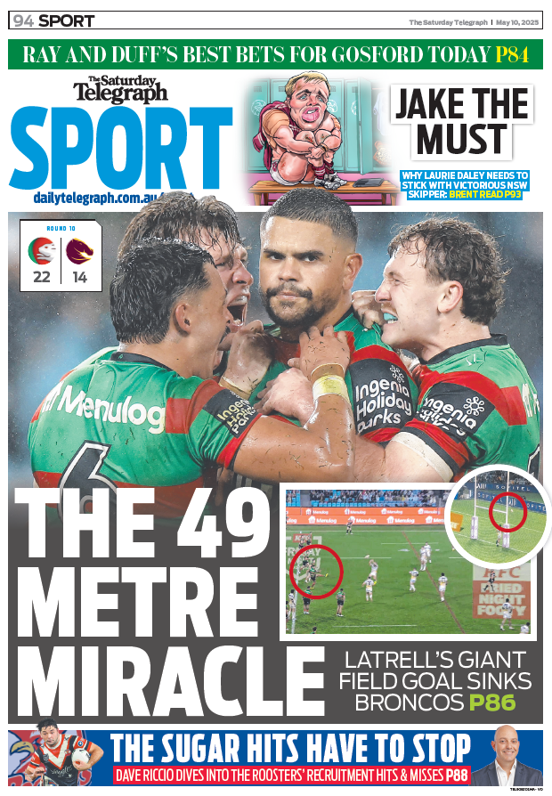 On <a href="/telegraph_sport/">Telegraph Sport</a> back page tomorrow