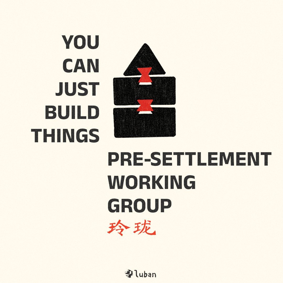 Pre-Settlement Working Group—a collaborative effort to build a practical implementation of the pre-settlement framework. 

It brings together input from all key stakeholders: rollups, validators, restaking infrastructure providers, LRT curators, and block builders/gateways.