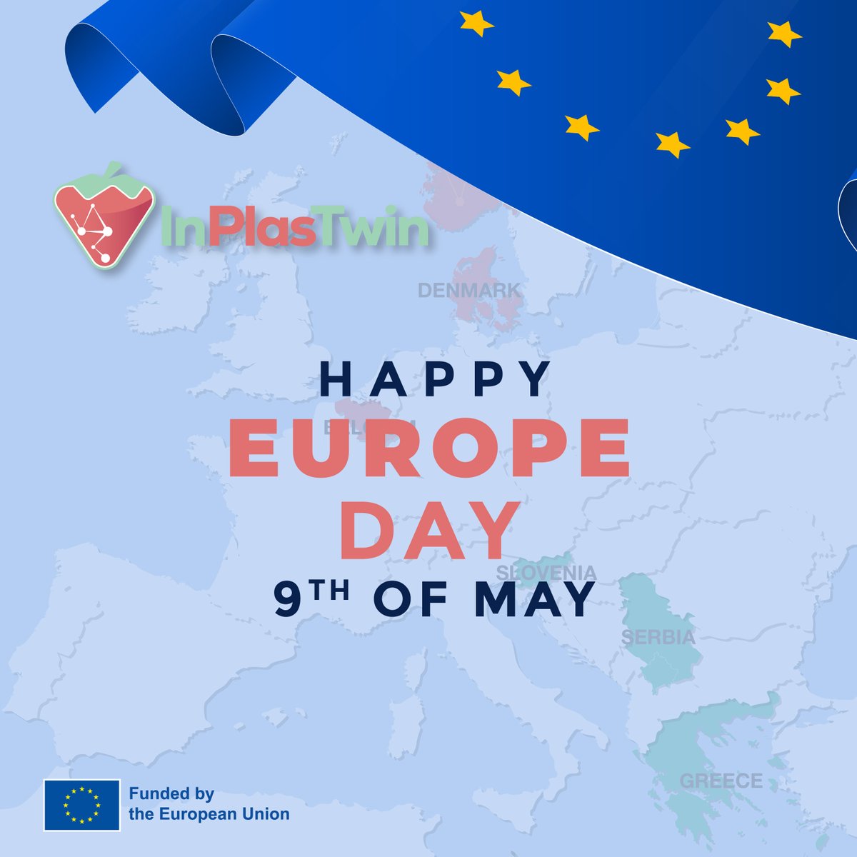 🌍 Today, May 9th, we celebrate #EuropeDay! 🎉

It marks the anniversary of the Schuman Declaration, and EU foundation ☀️

Join us in supporting the innovative and collaborative potential of projects like #InPlasTwin ➡️ inplastwin.eu!

#HorizonEurope #ResearchImpactEU