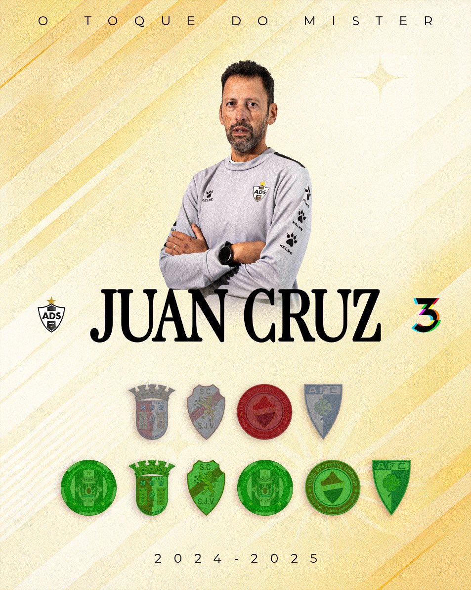 O toque d̷e̷ M̷i̷d̷a̷s̷ do Mister 😍

Juan Cruz chegou, viu e… desde que começou a vencer, não quis outra coisa 🔥

Que nota lhe dás? 🤔

#ADS #PuroFutebol