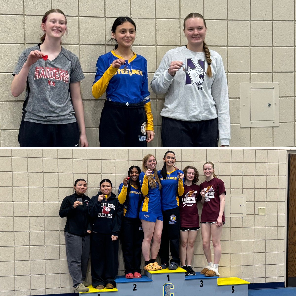 Steelmen Badminton are Sectional Champs! 🏆

Congrats to our state qualifiers &amp; superstars of the team. They will be heading to the State Finals in DeKalb next week.

Sarai C. -Singles Champ🏆

Ana G. &amp; Audrey R. -Doubles Champ🏆

Ja’Mya C. &amp; Erika S. -Doubles 2nd Pl.🥈

💛🏸💙