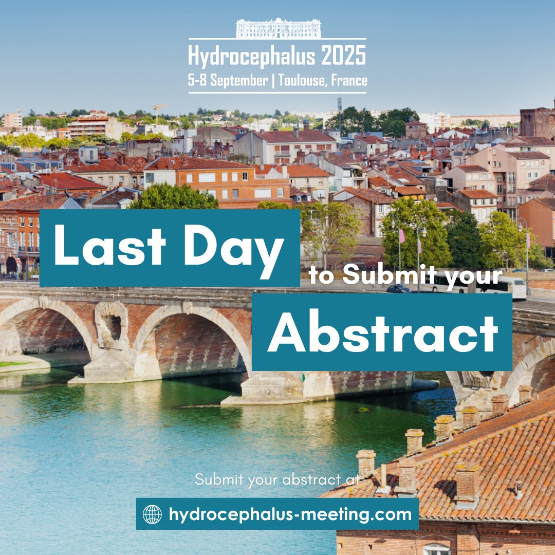 🔔Less than 24 hours left to submit your abstract for the Hydrocephalus 2025 World Congress. Now is the time to ensure that your research finds its place on our platform!
Here you can find all the necessary details before submitting your research:
🔗hydrocephalus-meeting.com/abstract-submi…