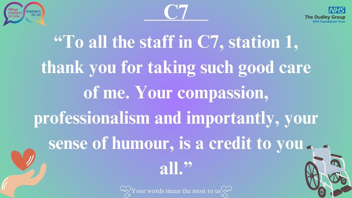 Patient Experience (DGFT) (@dgft_ptex) on Twitter photo Well done, C7 Ward! Positive feedback like this reflects the excellence and compassion you bring to your work every day.π
<a href="/jillfaulkner65/">Jill Faulkner</a> <a href="/DudleyGroupNHS/">The Dudley Group</a> <a href="/Dudley_SWBCEO/">Diane Wake π</a> Well done, C7 Ward! Positive feedback like this reflects the excellence and compassion you bring to your work every day.π
<a href="/jillfaulkner65/">Jill Faulkner</a> <a href="/DudleyGroupNHS/">The Dudley Group</a> <a href="/Dudley_SWBCEO/">Diane Wake π</a>