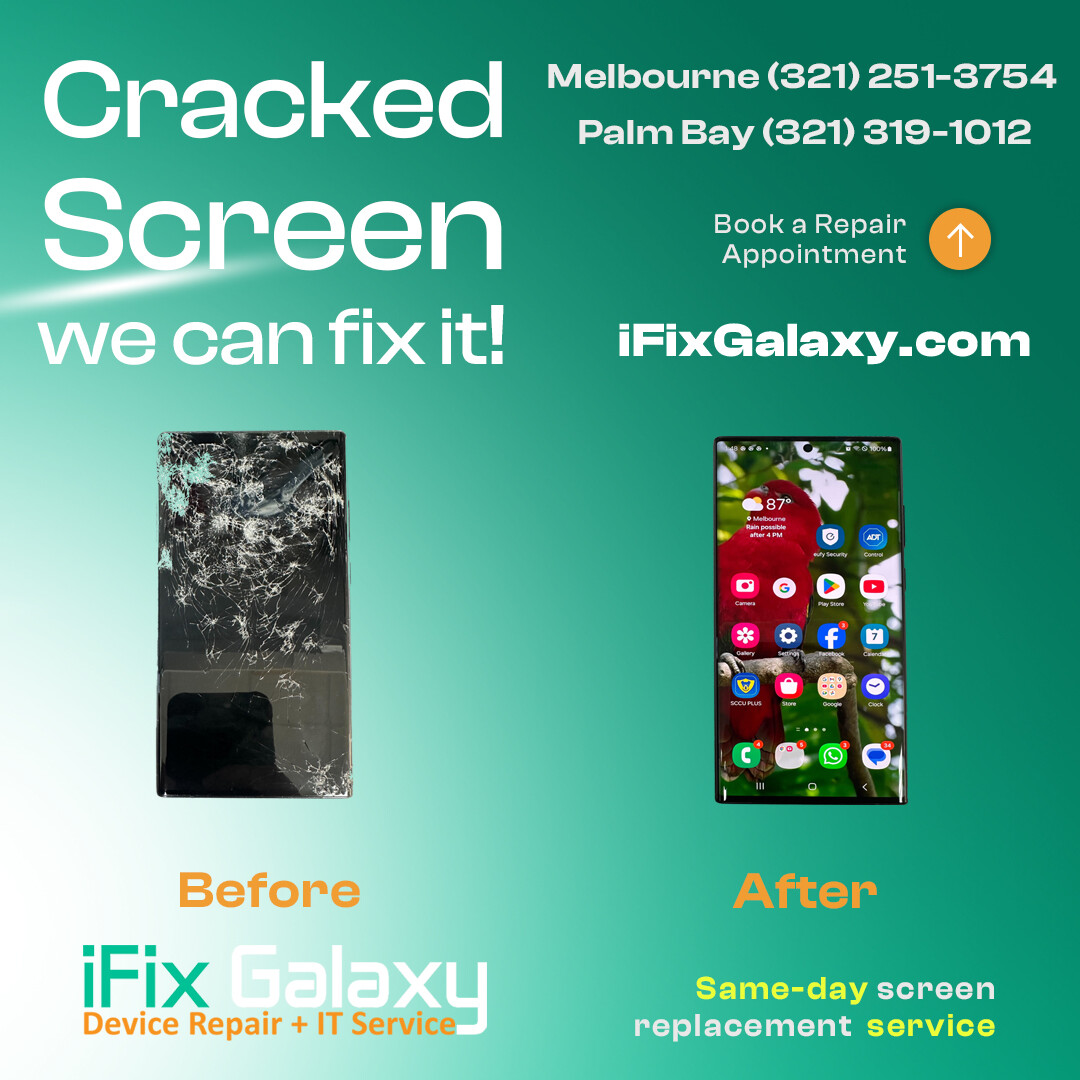 iFixGalaxy's tweet image. 📱 Cracked Samsung S22 Ultra display? iFixGalaxy has you covered with SAME-DAY display replacement! 

🌟 Our expert techs restore your phone’s stunning visuals in no time. 

👉 Book your appointment at iFixGalaxy.com now! 

#SamsungS22Ultra #DisplayFix #iFixGalaxy