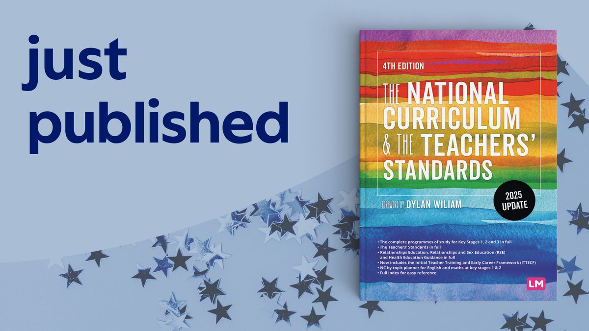 Get your copy of the newly published "The National Curriculum and the Teachers' Standards" today!

ow.ly/YeIE50VPQoX