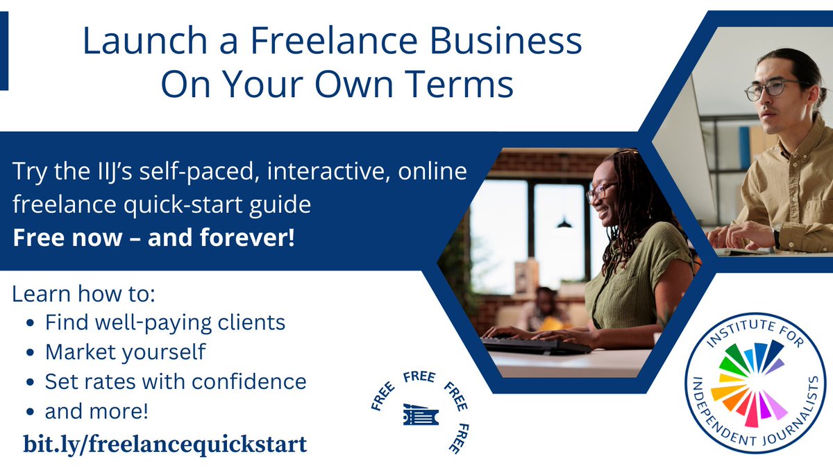 The Institute for Independent Journalists wants to make it easier to hit the ground running as a freelancer. That’s why we’re thrilled to announce our Freelance Quick-Start Guide – an interactive online l course covering the basics of a sustainable freelancing practice for abs...