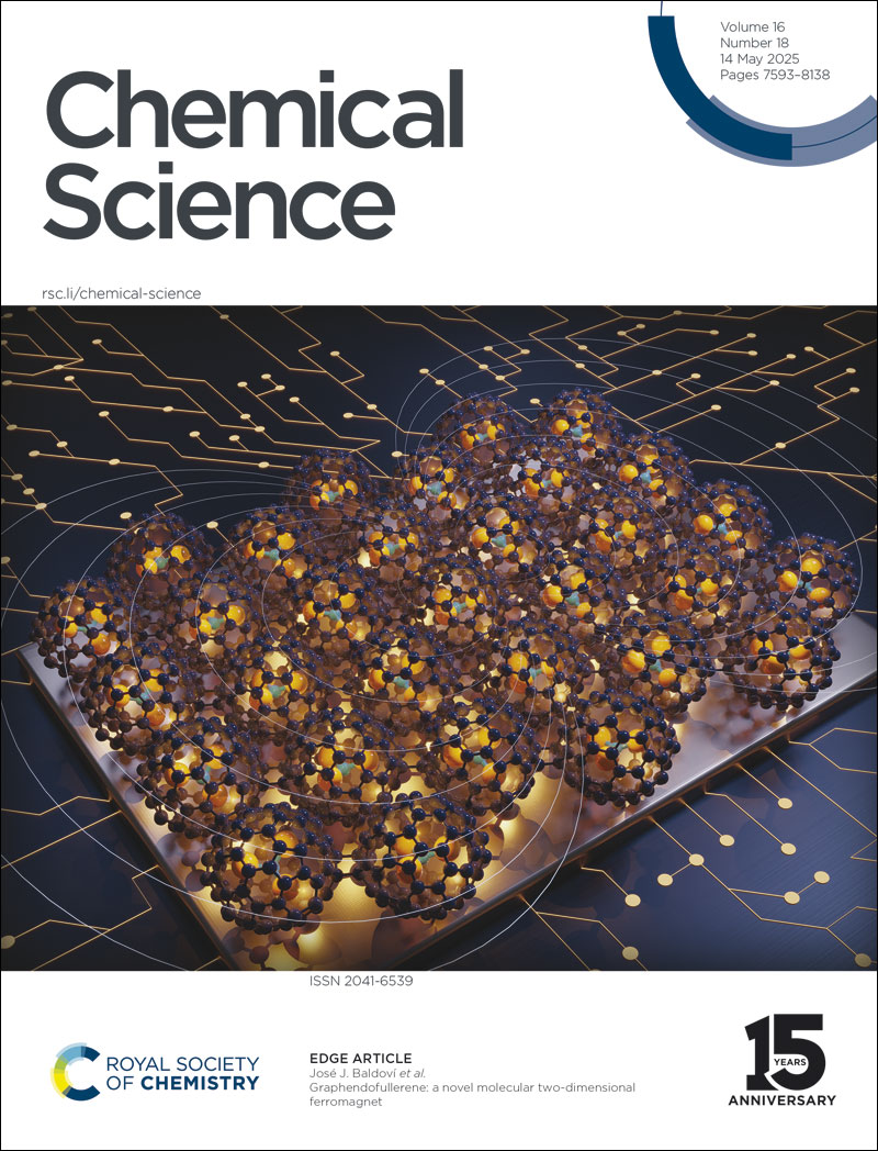 Issue 18 is here!

Our front cover this week features José J. Baldoví et al 🤩

'Graphendofullerene: a novel molecular two-dimensional ferromagnet'

🔗 doi.org/10.1039/D5SC01…

#ChemSciCovers
<a href="/jjbaldovi/">José J. Baldoví</a> @icmol_UV <a href="/ERC_Research/">European Research Council (ERC)</a>