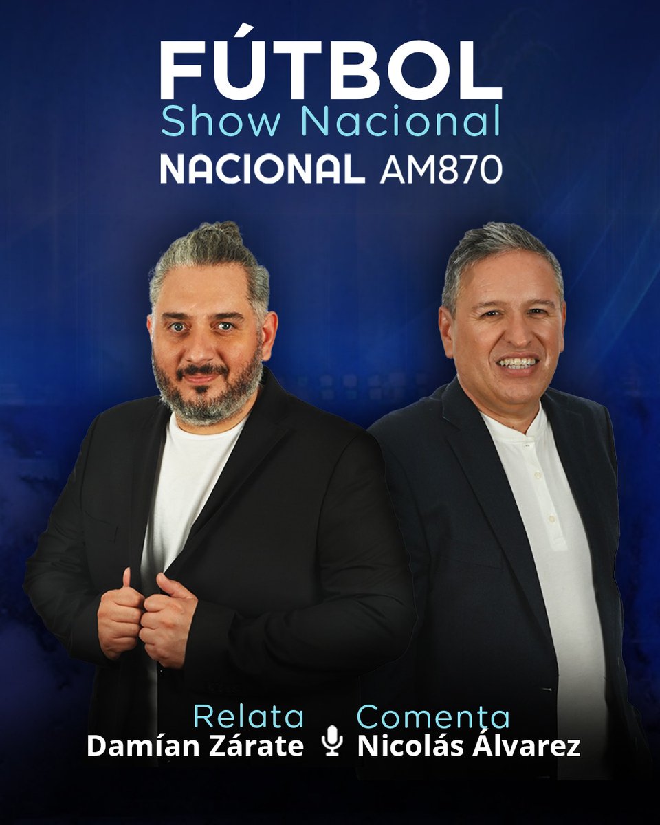 Este sábado, desde las 20.45, estamos por <a href="/NacionalAM870/">Radio Nacional AM 870</a>, con <a href="/BocaJrsOficial/">Boca Juniors</a> <a href="/clublanus/">Club Lanús</a>, por los octavos de final de la <a href="/LigaAFA/">Liga Profesional de Fútbol</a>, para un país en sintonía. 
<a href="/futbolshow870/">Fútbol Show Nacional | AM870</a> 
<a href="/damianzarate1/">Damián Zárate 💚☀️</a> 
<a href="/Alvarez73Nico/">NICO ÁLVAREZ</a> 
@BocaF1MotoGP 
<a href="/sebaleanza/">Seba Leanza</a> 
#DondeEstésEstáNacional