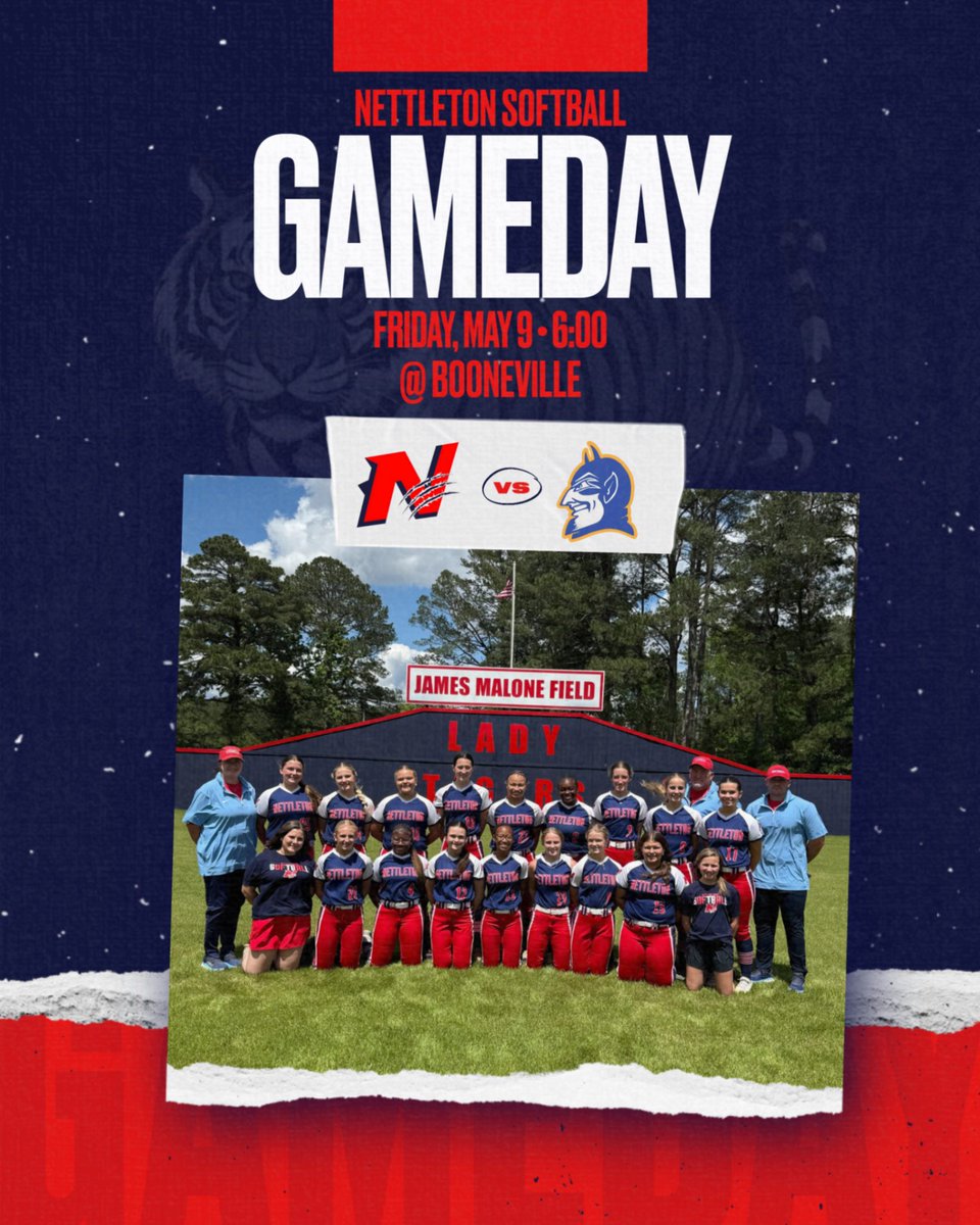 NettySoftball's tweet image. It's Game Day @ Booneville at 6:00, and the Lady Tigers need your support! North Half Championship // Game 2