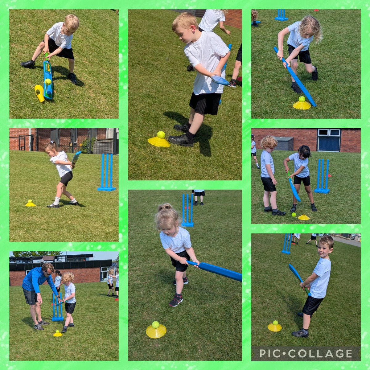 Year 1 are working hard on batting skills during their P.E lesson with #Multiflex. Well done everyone Xx. #GrangePE #active #skills <a href="/GrangeMissA/">GrangeMissA</a> <a href="/GrangeMrsMcG/">Mrs McGilloway</a> <a href="/GrangeMrsT/">Mrs Thomson</a>