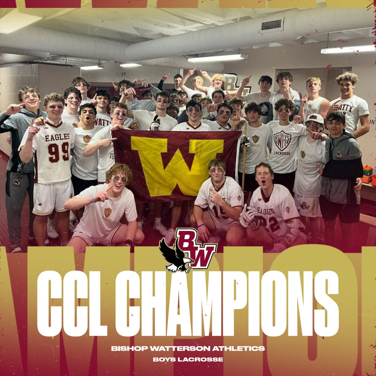 BWHS_Athletics's tweet image. Congratulations to boys lacrosse for being named CCL Champions last night with their win against St. Charles! 🦅
#WE
#Watterson
#Eagles