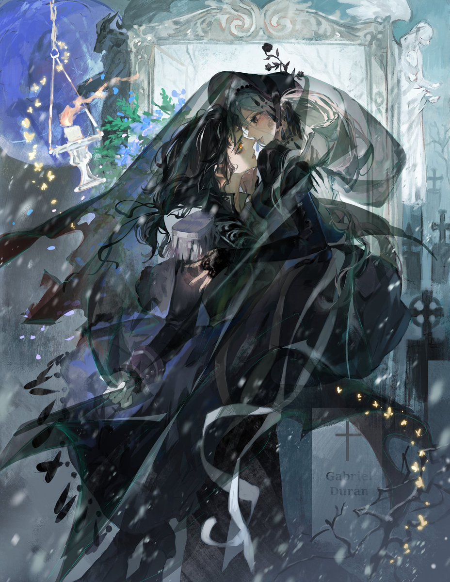 bianjiaoliao's tweet image. #oc #黯色灯塔 
如果这样能再次拥抱你