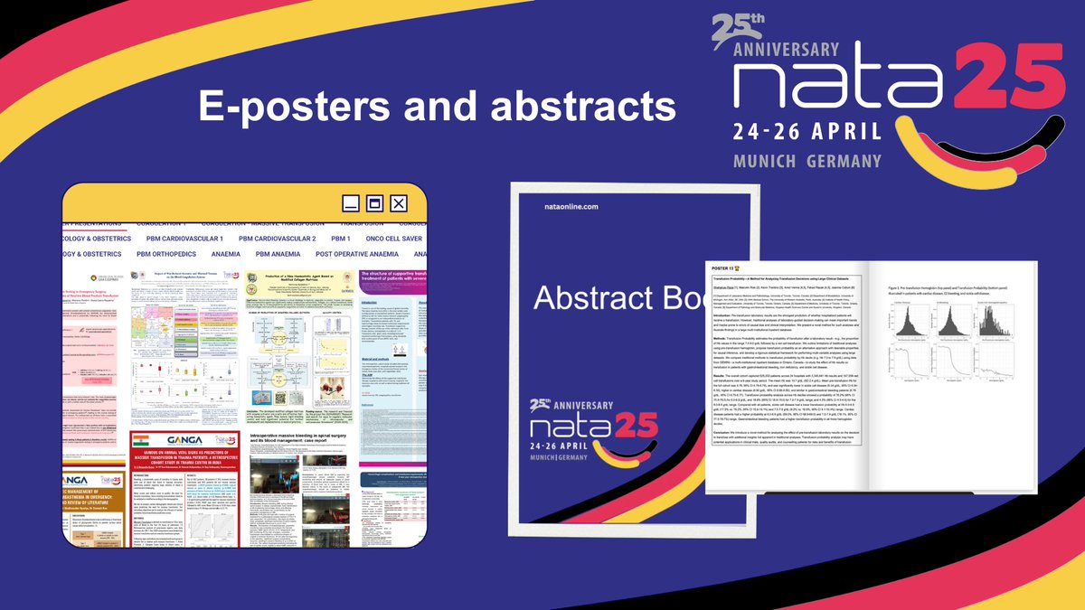 NATA - PBM, Thrombosis and Haemostasis tweet media