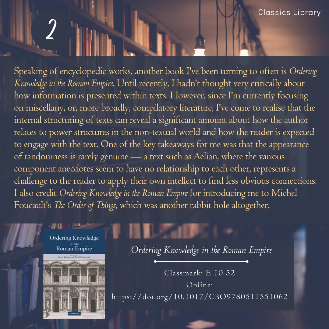 Classics Faculty Library tweet media