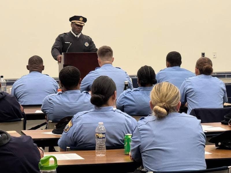 PPDInspJThomas's tweet image. As the Inspector of Community Relations and a proud member of the National Black Association for Law Enforcement Officers, I had the privilege of visiting the Philadelphia Police Academy this past Wednesday to share my insights with the cadets.