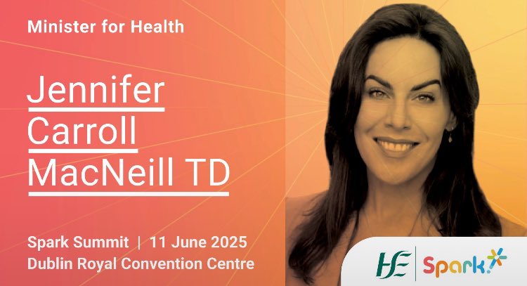 Spark Innovation Programme (@programmespark) on Twitter photo 🚨 Speaker Announcement | Spark Summit 2025🚨
We’re thrilled to welcome Jennifer Carroll MacNeill TD (<a href="/CarrollJennifer/">Jennifer Carroll MacNeill TD</a>), Minister for Health to Spark Summit 2025 on 11 June at the Dublin Royal Convention Centre
Full speaker lineup & Registration details: investnet.ie/spark-summit25 🚨 Speaker Announcement | Spark Summit 2025🚨
We’re thrilled to welcome Jennifer Carroll MacNeill TD (<a href="/CarrollJennifer/">Jennifer Carroll MacNeill TD</a>), Minister for Health to Spark Summit 2025 on 11 June at the Dublin Royal Convention Centre
Full speaker lineup & Registration details: investnet.ie/spark-summit25