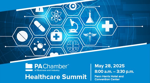 Join us on May 28 at the Penn Harris Hotel and Convention Center for the 2025 PA Chamber Healthcare Summit! Experts will cover the hottest topics impacting Pennsylvania’s healthcare industry and employers! ow.ly/YeRw50VJFJO