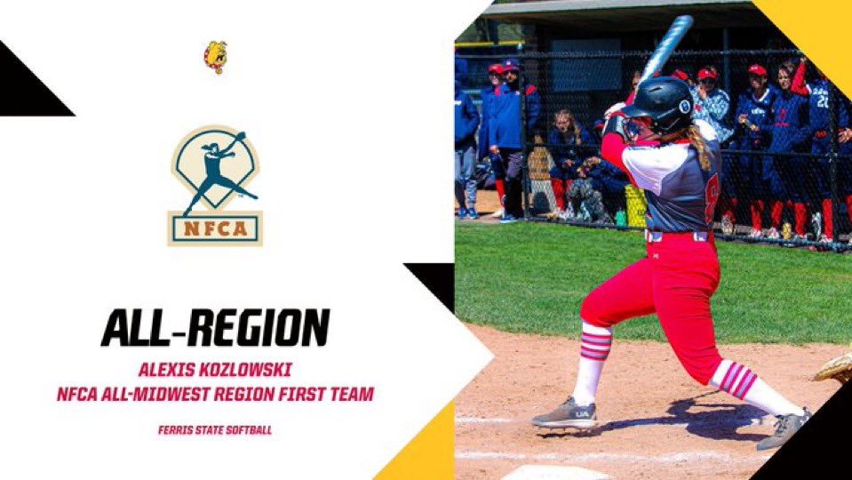 Ferris St. Softball (@fsu_sb) on Twitter photo ALL-REGION FIRST TEAM! Congrats to FSU sophomore Alexis Kozlowski on earning NFCA All-Region First Team honors for the second year in a row! tinyurl.com/4rys9ckb ALL-REGION FIRST TEAM! Congrats to FSU sophomore Alexis Kozlowski on earning NFCA All-Region First Team honors for the second year in a row! tinyurl.com/4rys9ckb