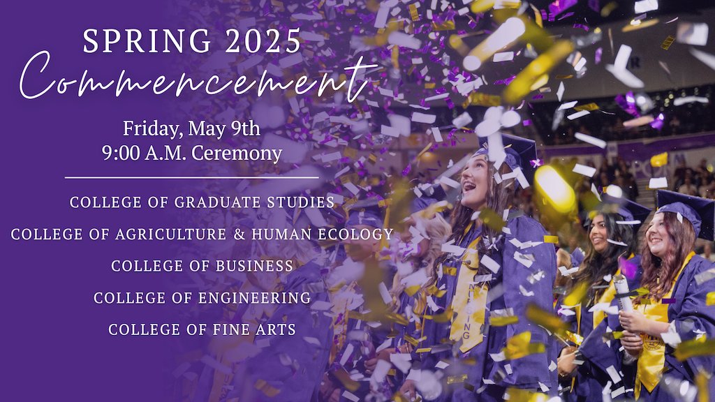 The first commencement ceremony is about to begin! 💜💛

📺 Watch Live: youtube.com/live/0cWKRSDFL…

#TNTechGrad