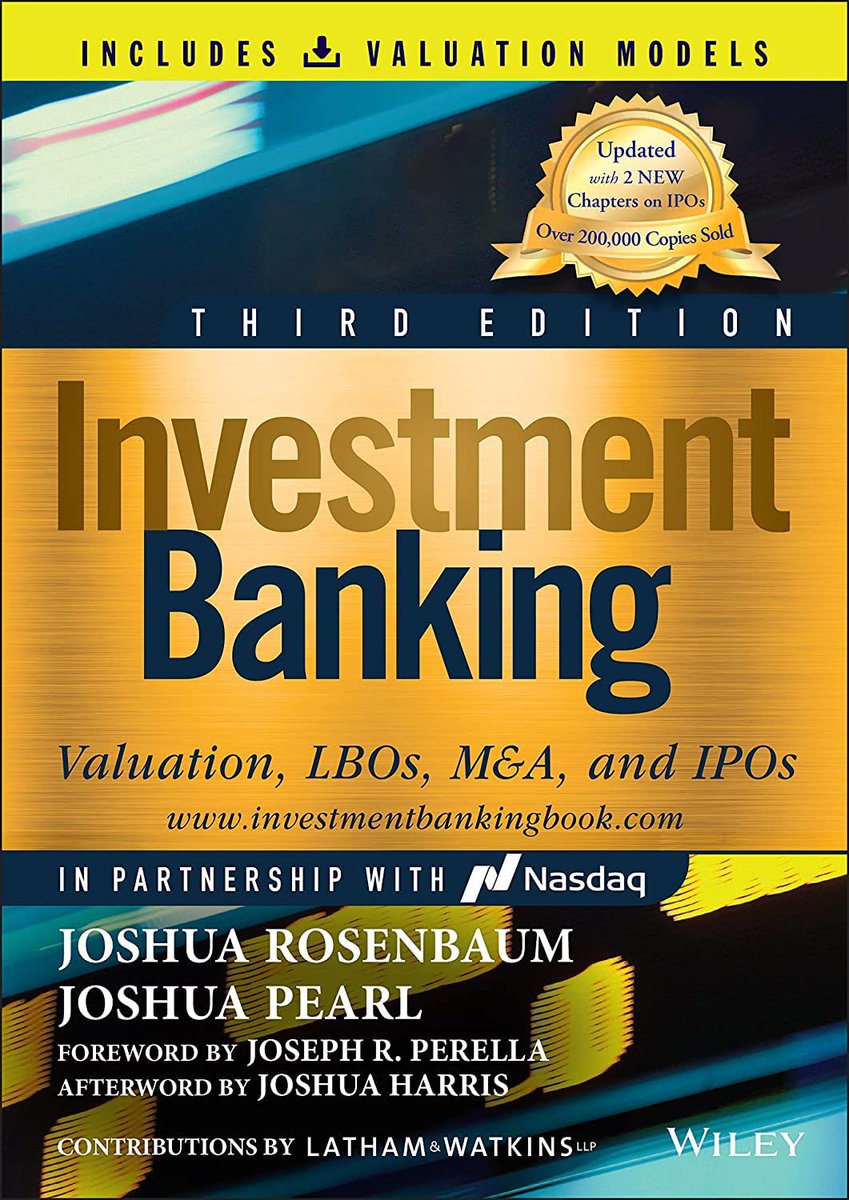 TheEconMind's tweet image. Top 5 Finance books imo 
Investment Banking
The Art of M&A
Distressed Debt Analysis
Mastering Private Equity 
Investment Valuation (Damodaran)
Note: they’re all Intermediate to Advanced, no place for amateurs